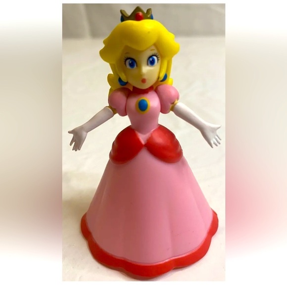 Jakks Pacific Other - Jakks Pacific Super Mario World of Nintendo PRINCESS PEACH 3” Figure- EUC